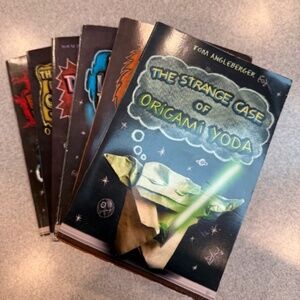 Tom Angleberger Star Wars Origami Yoda Series Lot of 6 Paperback Books